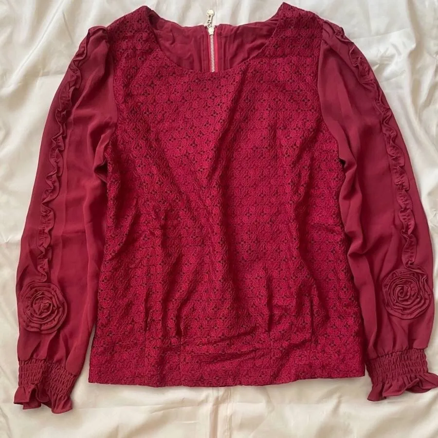 شومیز مجلسی گیپور زرشکی