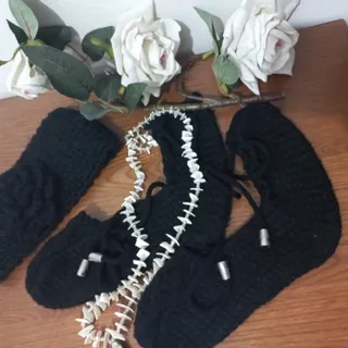 ست هد سر و جوراب بافت