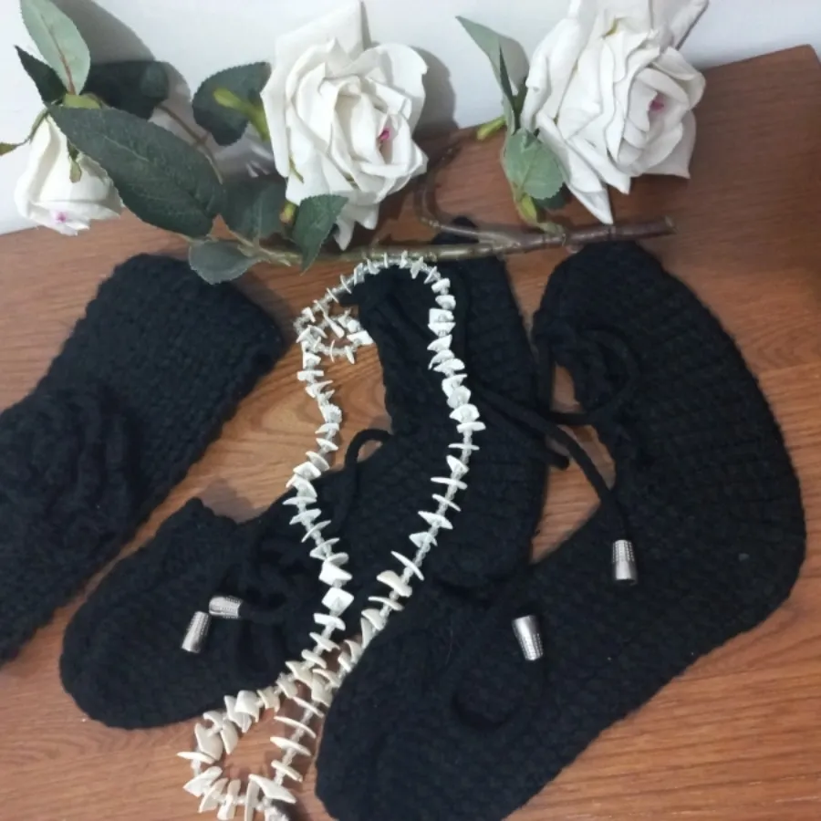 ست هد سر و جوراب بافت