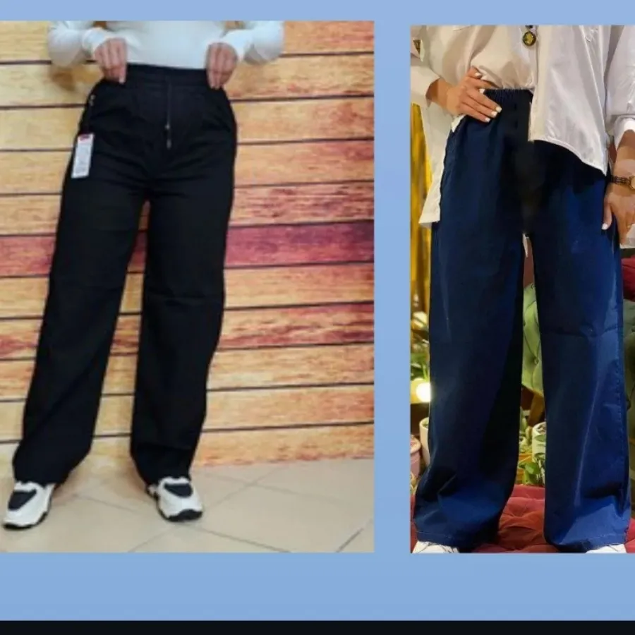 شلوار نیم بگ جین راحت