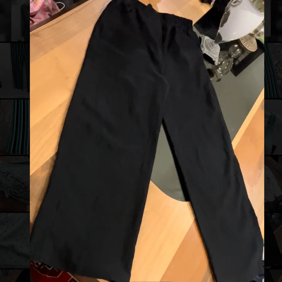 شلوار واید لگ کتان