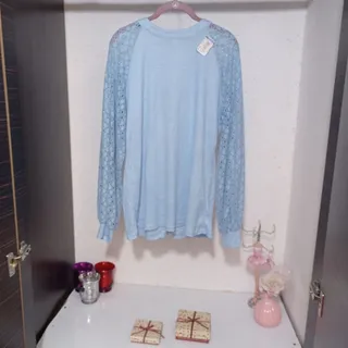 بلوز مجلسی آبی