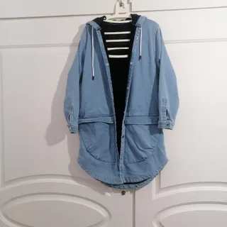 پالتو جین آبی روشن