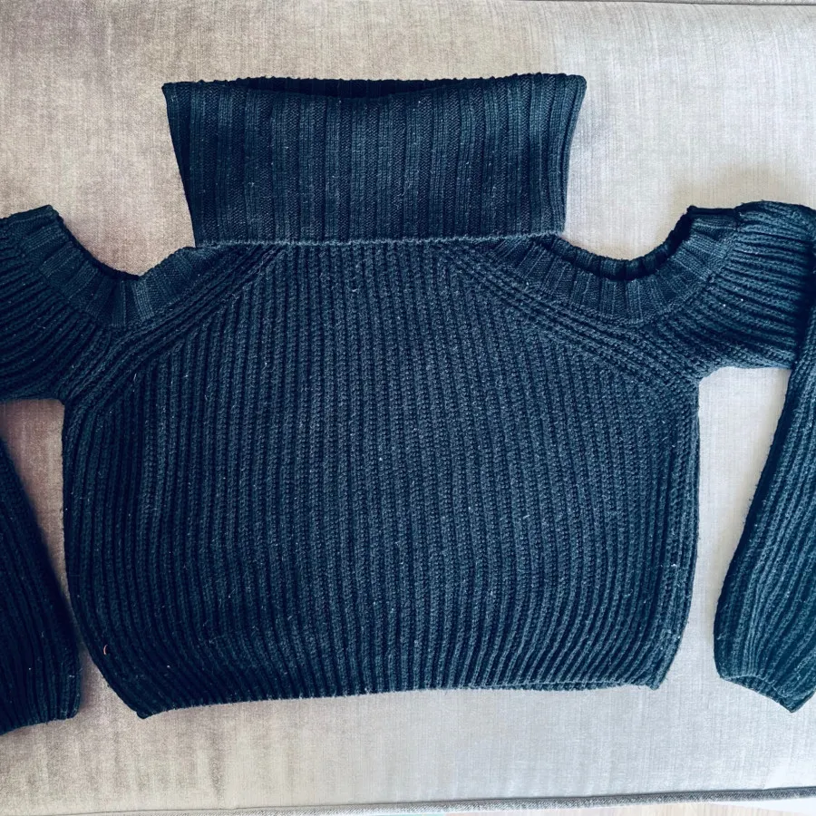 کراپ پلیور بافت یقه اسکی