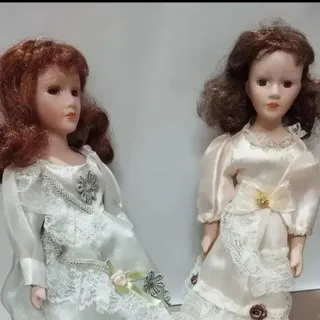 دوعدد عروسک پرسلین