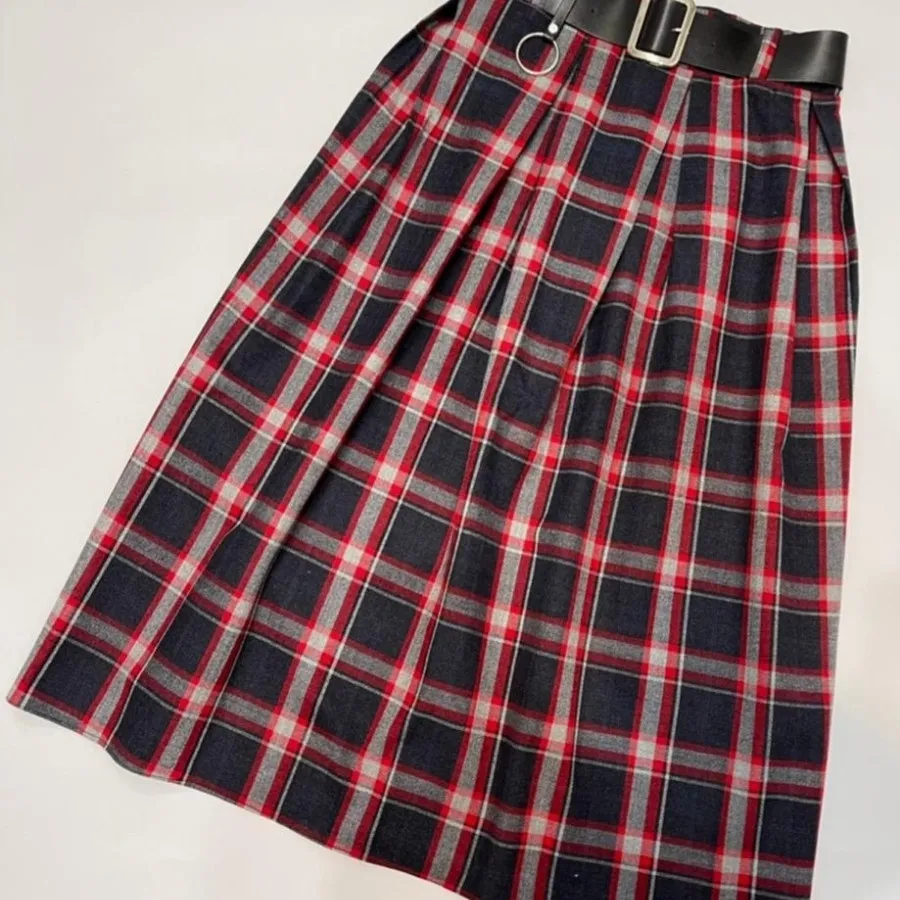 دامن موهر چهارخونه