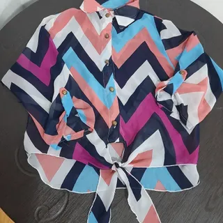 شومیز دخترانه گره ای