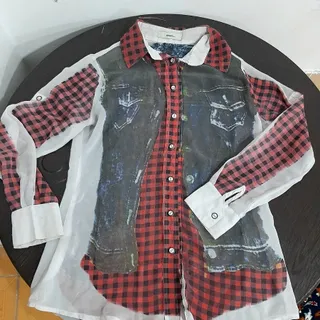 شومیز کرپ دخترانه