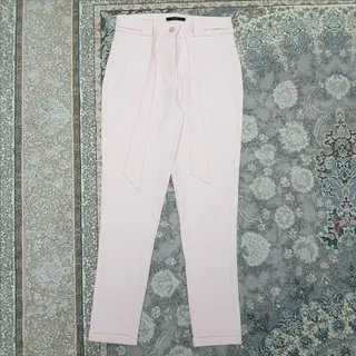 شلوار کرپ راسته صورتی