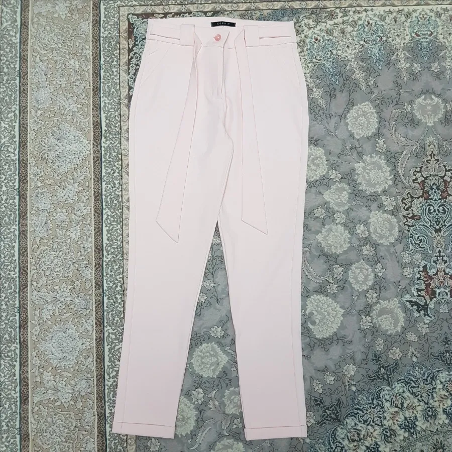 شلوار کرپ راسته صورتی