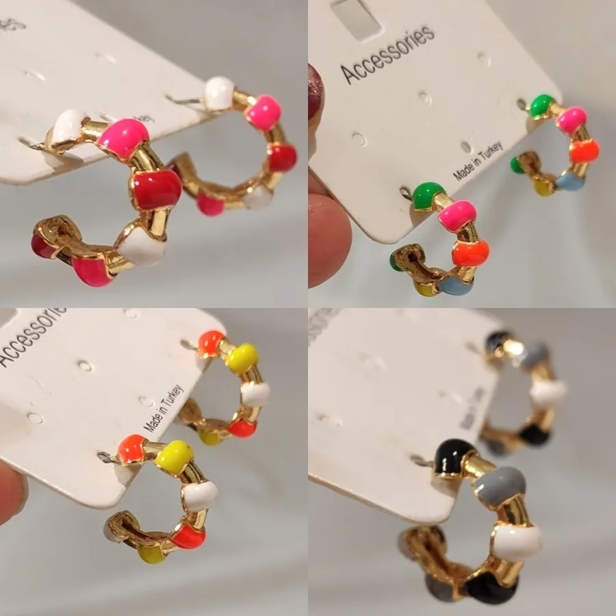 گوشواره میناکاری ترک