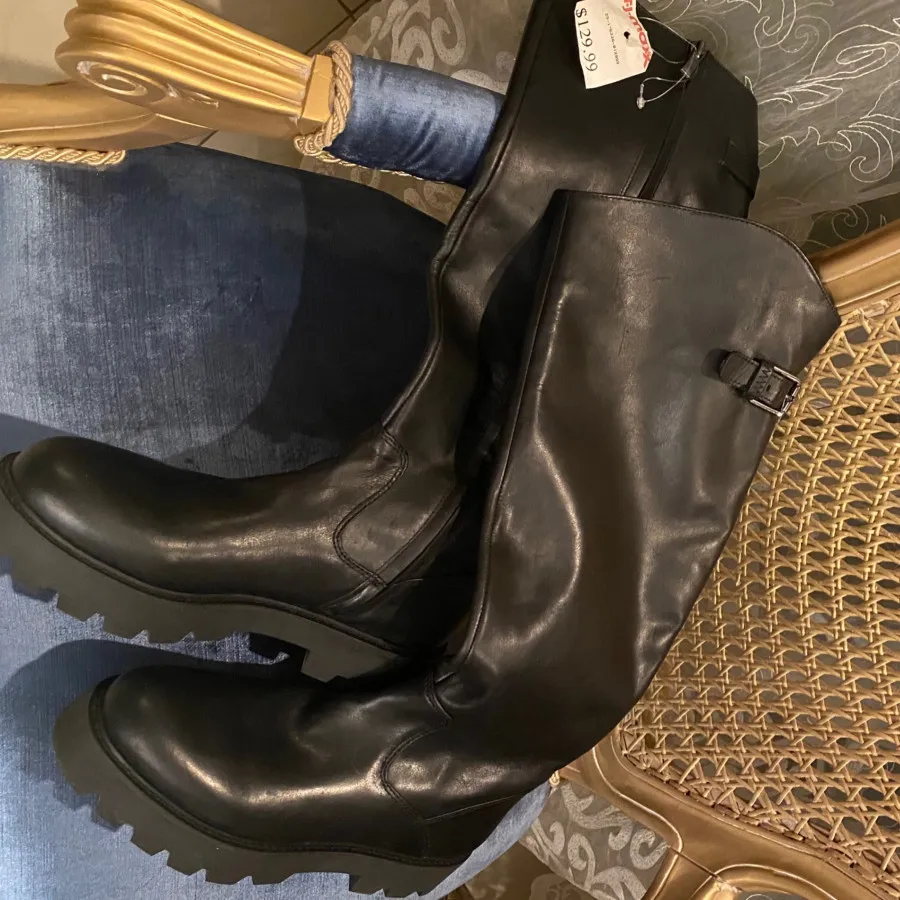 بوت چرم مشکی امریکایی