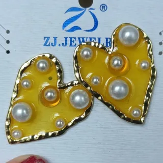 گوشواره میناکاری ومروارید