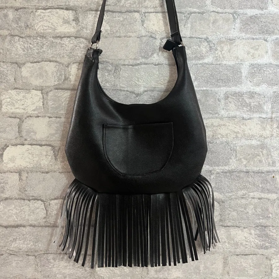 کیف چرم کابویی ریش ریشی