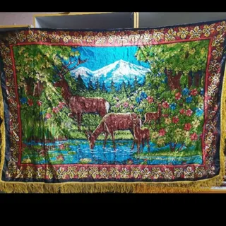 رومیزی مخمل آنتیک