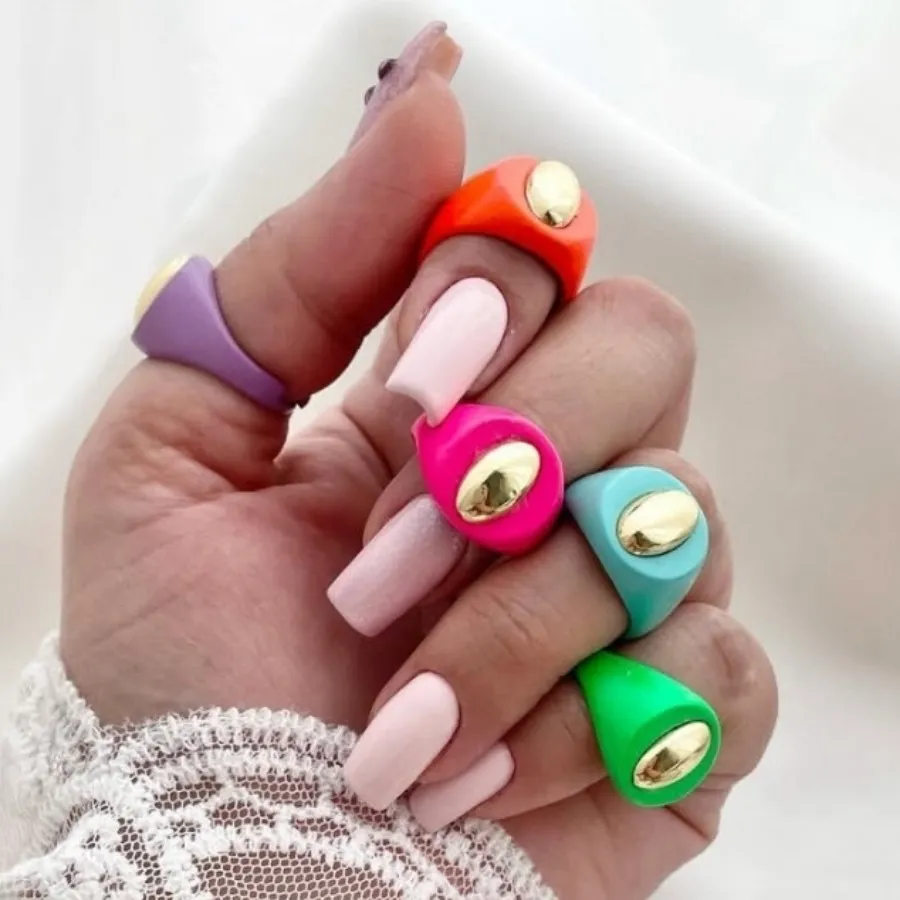 انگشتر رنگی فری سایز