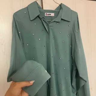 شومیز نگین دار