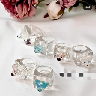 انگشتر تدی کریستالی