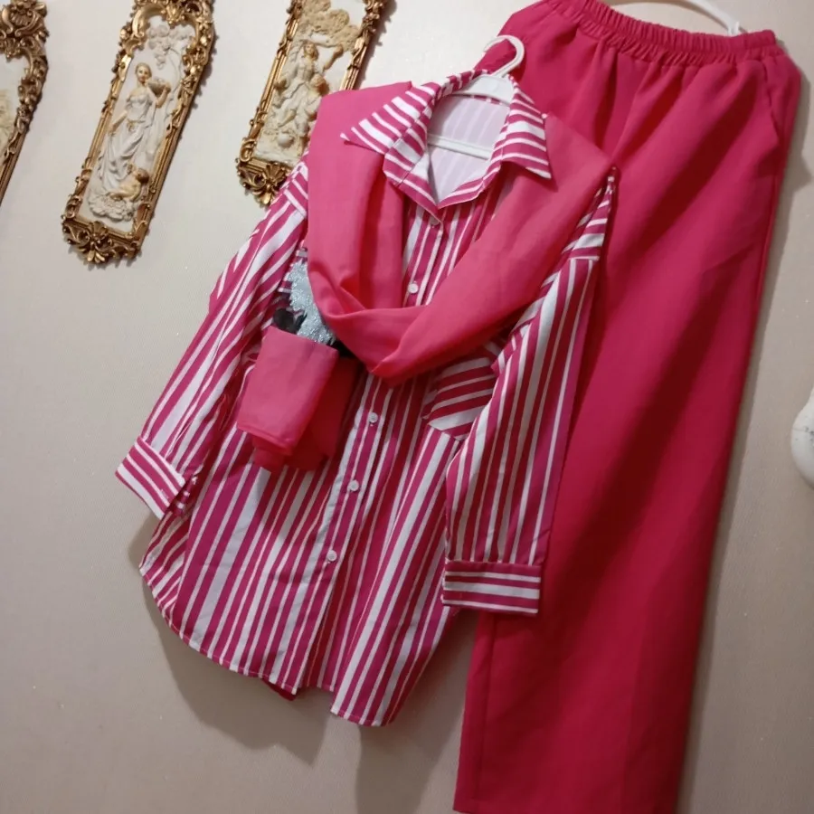 ست شومیز وشلوار و شال