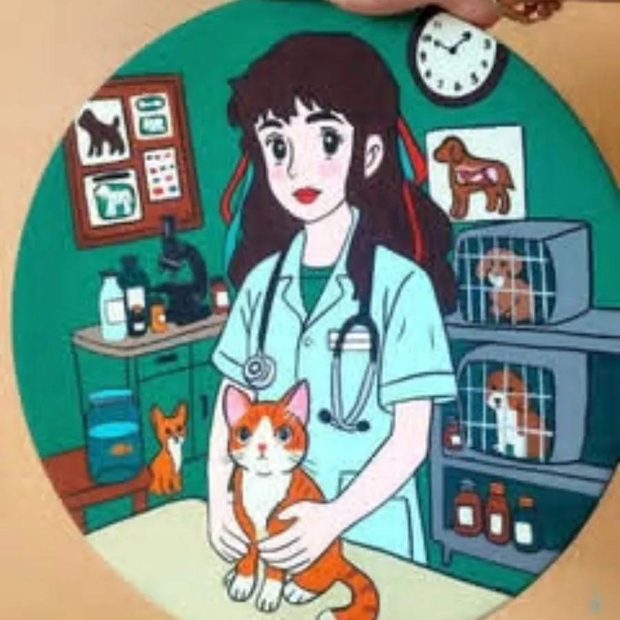 دیوارکوب سفالی انیمه ای