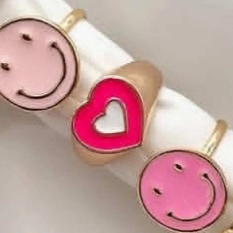 انگشتر قلب میناکاری فری