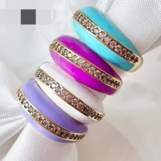 انگشترنگینی مینا کاری فری