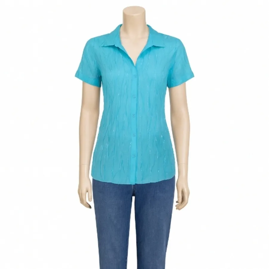 شومیز فیروزه ای