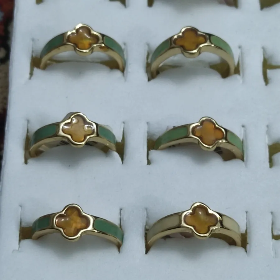 انگشتر مینا کاری کپی طلا