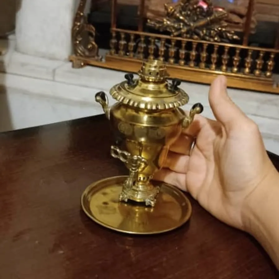 سماور دکوری کوچک برنجی