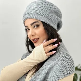 کلاه و شال بافت