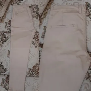 شلوار کتان کرم مردانه