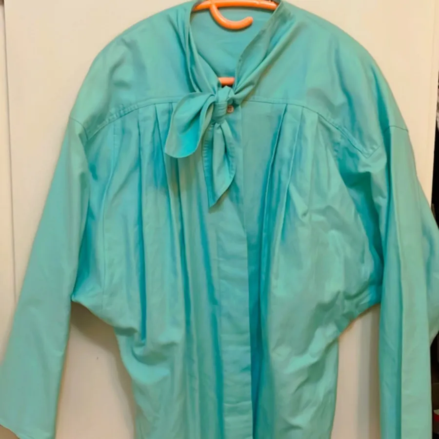 شومیز سبز ابی نخی