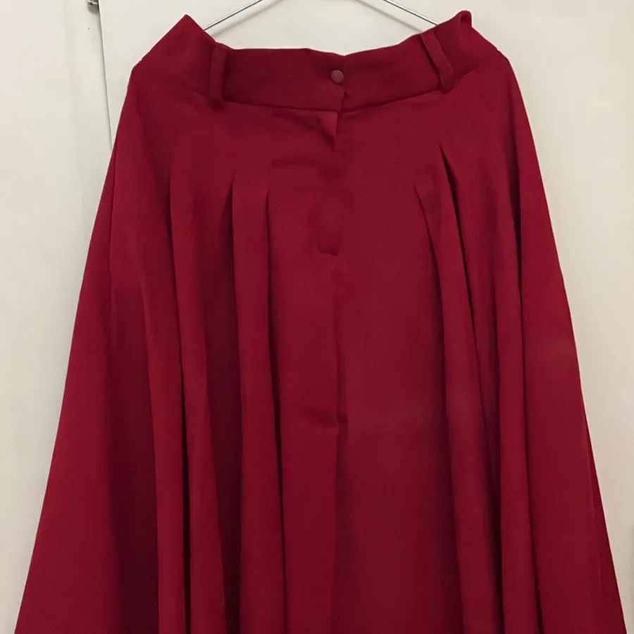 دامن مخمل قرمز زرشکی