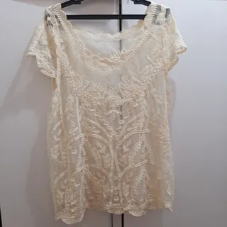 بلوز خامه دوزمهمونی خارجی