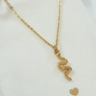 گردنبند آبکاری طلا مار