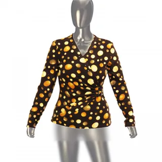 بلوز یقه زیر و رو سایز 38