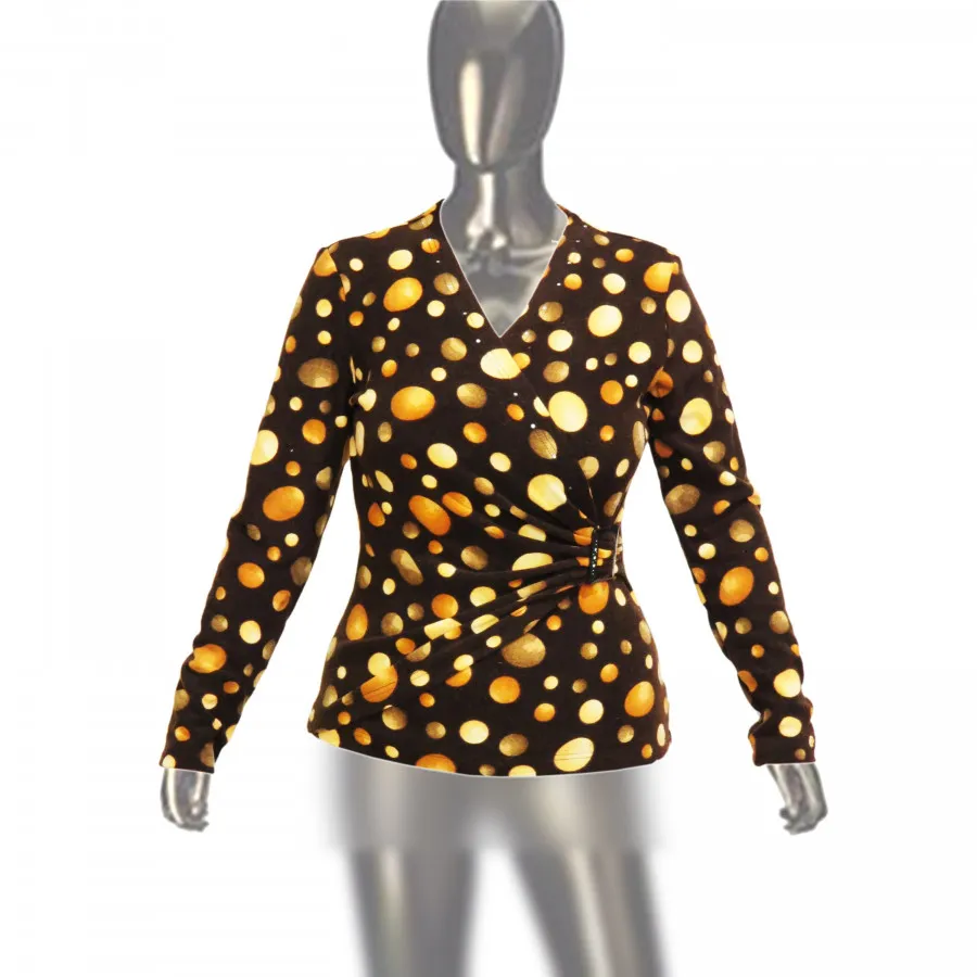 بلوز یقه زیر و رو سایز 38