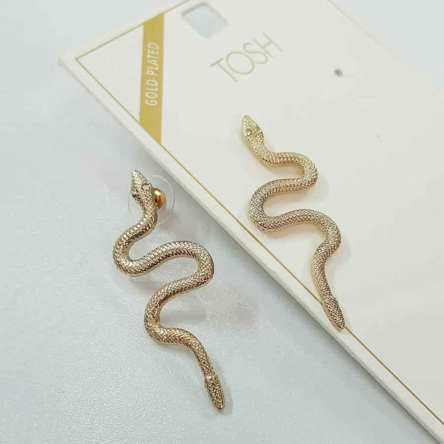گوشواره روکش طلا مار TOSH
