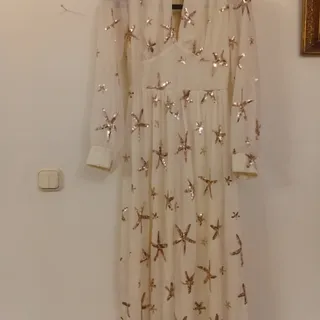 لباس مجلسی حریر پولک دوزی