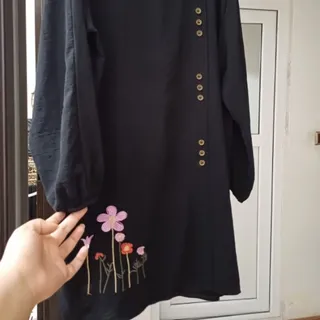 تونیک مانتویی مشکی