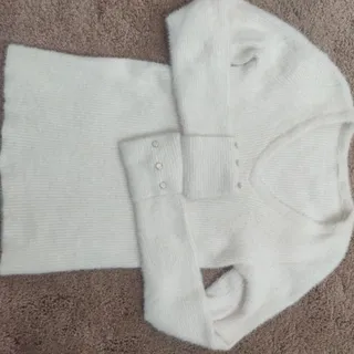 بافت کرم/شیری کرک دار