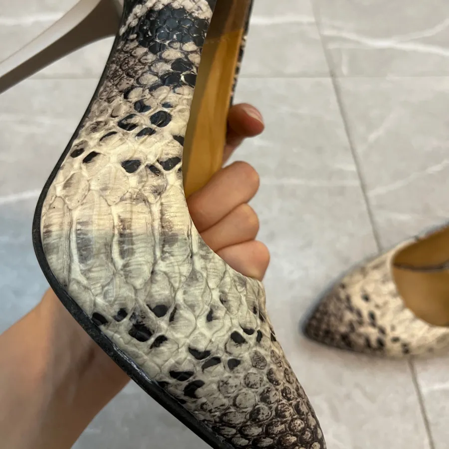 کفش پاشنه بلند پوست ماری