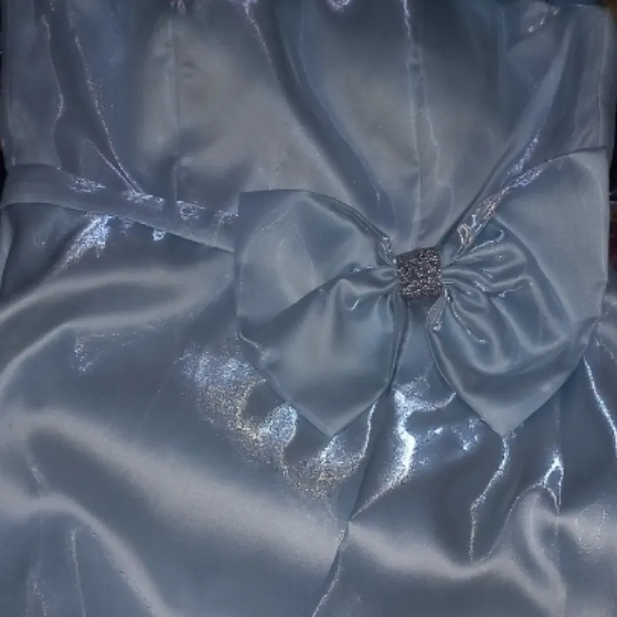 لباس مجلسی ساتن شاین آبی