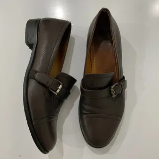 کفش چرم قهوه ای رسمی