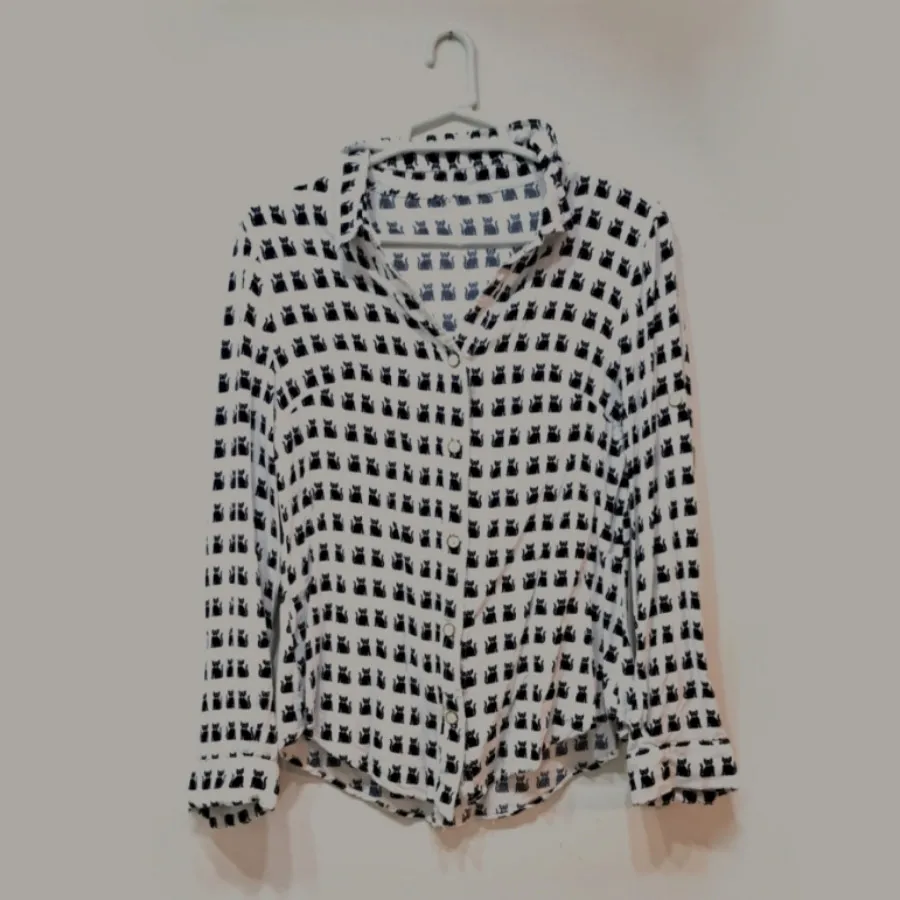 مانتو دخترانه طرح گربه