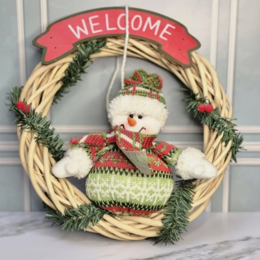 آویز welcome طرح ادم برفی