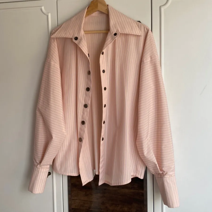 بلوز صورتی آستین کیمونویی