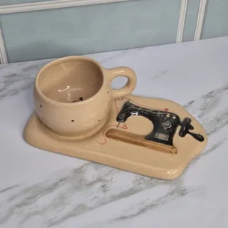 ماگ طرح چرخ خیاطی