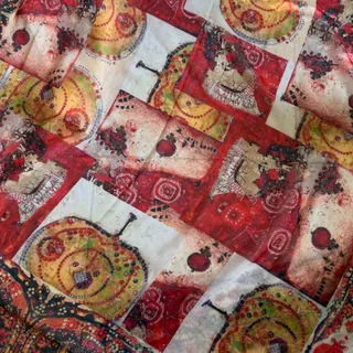 روسری نخی یلدایی