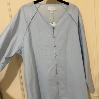 شومیز آبی کمرنگ